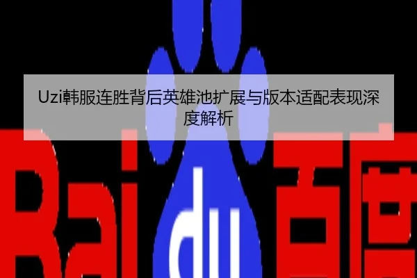Uzi韩服连胜背后英雄池扩展与版本适配表现深度解析